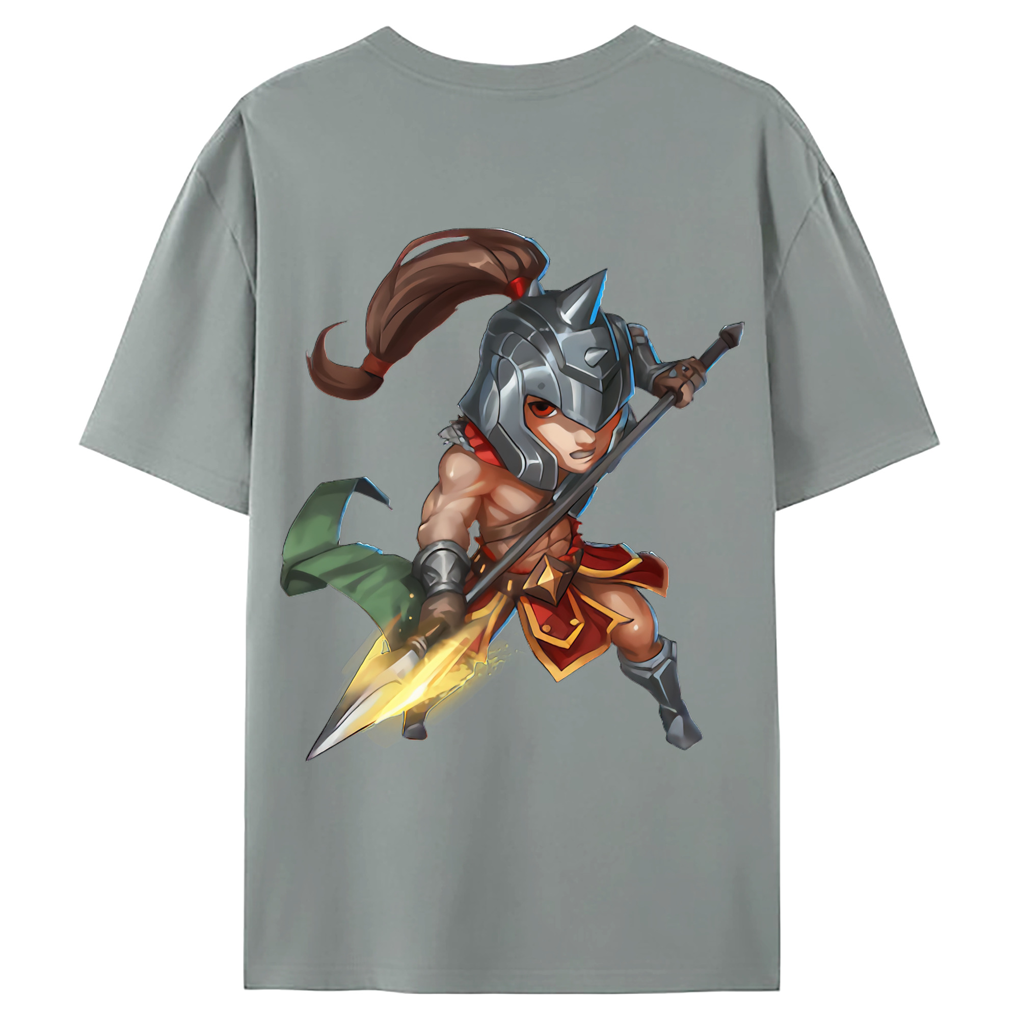 （画像用） リーグ・オブ・レジェンド League of Legends LOL 綿100％ メンズ半袖Tシャツ（バックプリント） 通気性